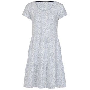 Lazy Jacks Womens/Ladies Swirl Midi Dress / White/Blue